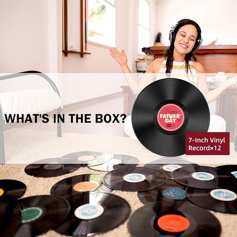 6PCS Real Vinyl Records, Lot of 7" Vinyl Records for Crafts & Decoration, Vintage Wall Aesthetic, 70s 80s 90s Rock & Roll Music Party Decor in Kuwait