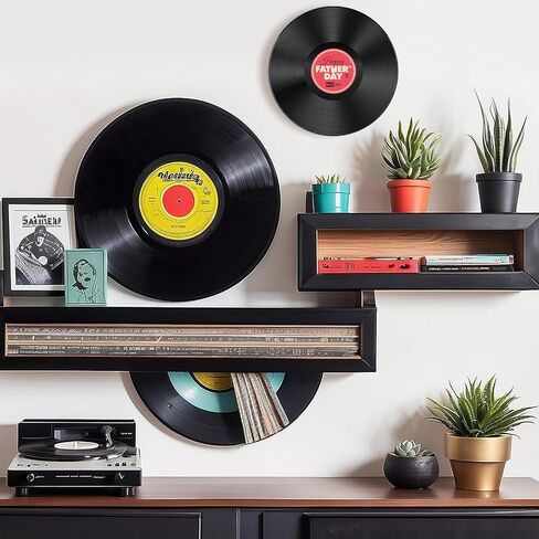 6PCS Real Vinyl Records, Lot of 7" Vinyl Records for Crafts & Decoration, Vintage Wall Aesthetic, 70s 80s 90s Rock & Roll Music Party Decor in Kuwait