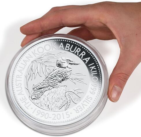LIGHTHOUSE - Coin Capsules XL - Adjustable Capsules for Large Coins, Crystal Clear and Chemically Inert (21-62mm, Pack fo 10) in Saudi Arabia