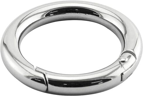 20mm OD Black Spring O Rings, Zinc Alloy Round Carabiner Keychain Rings Snap Clip Hook Binder Buckle Fastener for Key Chains Handbag Purse Shoulder Strap Curtain Diy (1/2 inch;10 Pcs) in Saudi Arabia