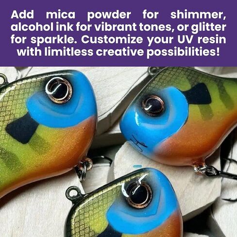 ألوميليت ألومي- UV 12 أونصة ، علاج سريع ، لمعان عالي ، راتنجات الأشعة فوق البنفسجية الصافية ، مثالية للحرف ، المجوهرات ، المظهر اللامع راتنج فورنج وطلاء ، مثالي لصيد الأسماك ، والوقايات in Kuwait