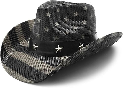 Peter Grimm Straw Round Up Cowboy Hat – Stylish and Versatile Straw Hat for Men and Women - One Size in Saudi Arabia