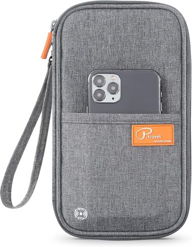 Travel Passport Wallet, RFID Family Passport Holder Large, Lightweight Passport Cover Case Waterproof Bag Document Organizer for Women & Men in Saudi Arabia