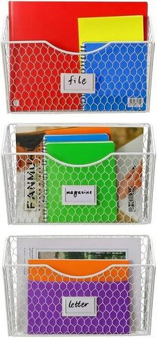 رف المجلات ، حامل المجلات ، 3 جيوب منظم الملفات المعلقة ، رف شبكي ، مجلد ومكتب بريد للجدار ، فتحة العلامات ، الأدب ، الكتالوجات ، البريد ، الرسائل ، المخططات ، الكتيبات المحمولة in Kuwait