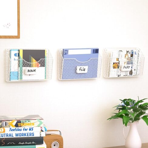 رف المجلات ، حامل المجلات ، 3 جيوب منظم الملفات المعلقة ، رف شبكي ، مجلد ومكتب بريد للجدار ، فتحة العلامات ، الأدب ، الكتالوجات ، البريد ، الرسائل ، المخططات ، الكتيبات المحمولة in Kuwait