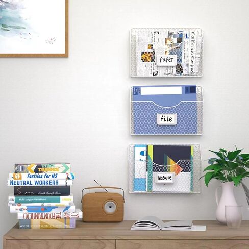 رف المجلات ، حامل المجلات ، 3 جيوب منظم الملفات المعلقة ، رف شبكي ، مجلد ومكتب بريد للجدار ، فتحة العلامات ، الأدب ، الكتالوجات ، البريد ، الرسائل ، المخططات ، الكتيبات المحمولة in Kuwait