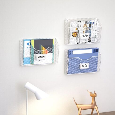 رف المجلات ، حامل المجلات ، 3 جيوب منظم الملفات المعلقة ، رف شبكي ، مجلد ومكتب بريد للجدار ، فتحة العلامات ، الأدب ، الكتالوجات ، البريد ، الرسائل ، المخططات ، الكتيبات المحمولة in Kuwait