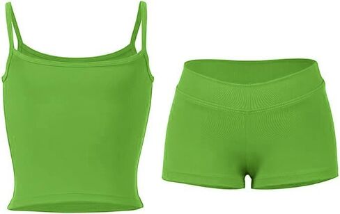 Active Set with camisole top and shorts for Dance, Gymastics, Yoga in Saudi Arabia