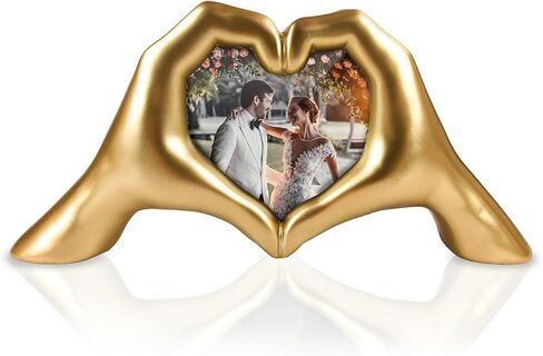 Unique Heart Hands Sculpture with Picture Frame - Romantic Wedding,Anniversary and Engagement Gift Idea for Couples, Women,Wife in Kuwait