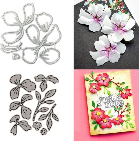 Patchwork Flowers Metal Cutting Dies for Card Making, Paper Embossing Die Cuts Kit Templates Supplies, Photo Frame Album DIY Scrapbooking Stencils Sets in Saudi Arabia