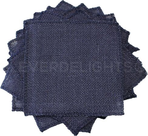 CleverDelights 48 Inch Black Burlap Square - Jute Burlap Fabric - Finished Edges - 48" x 48" in Saudi Arabia