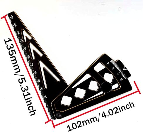 RC Car Camber Gauge Adjustable RC Car Wheel Rim Camber Gauge Height Measuring Ruler for 1/10 1/8 RC Crawler in Kuwait