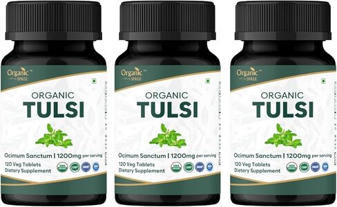 TULSI 120 Tablets | Holy Basil (Tulsi) | USDA Organic Certified | Organic and Natural 120tab in Kuwait