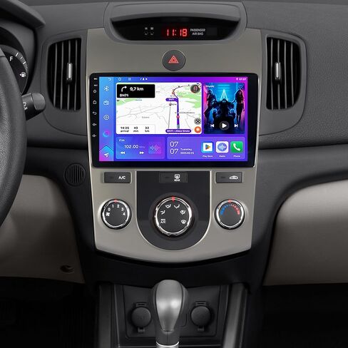 ASURE 9 inch Car Stereo Radio for Kia Forte Cerato 2011-2013 with Auto A/C,4Core 2+32G Android Car in-Dash GPS Navigation Unit with Wireless Carplay,Android Auto,1280x800 Touchscreen Video Player in Saudi Arabia