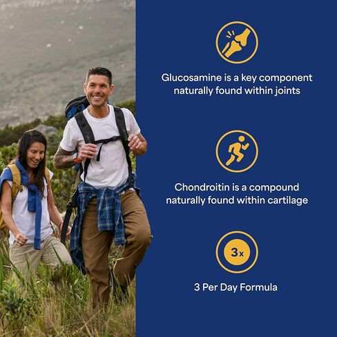 Puritan's Pride Glucosamine Chondroitin MSM Dietary Supplement for Joint Health, 240 Coated Tablets in Kuwait