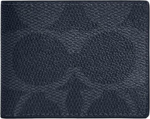 Coach Men's Slim Billfold Wallet with Sketch Print Accessory-Travel, Black Multi in Kuwait