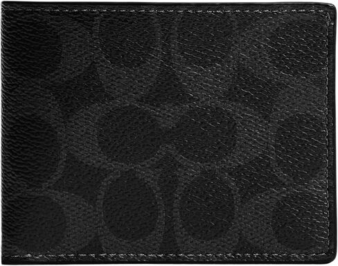 Coach Men's Slim Billfold Wallet with Sketch Print Accessory-Travel, Black Multi in Kuwait