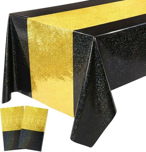 Oudain 3 Pcs Kpop Theme Party Purple & Pink & Silver Iridescent Party Tablecloth 54 x 108 Inch Plastic Rectangle Tablecloth Waterproof Table Cover for Kpop Theme Birthday Decoration in Kuwait