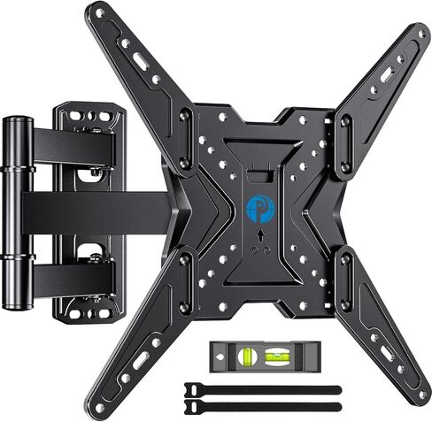 Pipishell Full Motion TV Wall Mount for Most 26-60 inch TVs with Swivel, Tilt, Extension, Single Stud Articulating TV Mount Bracket, Holds up to 77 lbs, Max VESA 400x400mm, PIMF11 in Kuwait