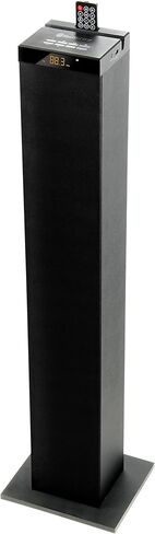 مكبر صوت برجي بلوتوث من GOgroove مع مضخم صوت مدمج - مكبر صوت منزلي قائم على الأرض مع صوت جهير قوي ومشغلات مزدوجة، طاقة ذروة 120 وات، MP3 3.5 مم Aux، محرك فلاش USB 2.0، راديو FM (مفرد) in Kuwait