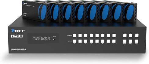 اوري موزع HDMI 1×8 2.0 بـ8 منافذ مع اتش دي سي بي 2.2 الترا فل الترا ودقة 4K بتردد 60 هرتز وثلاثي الابعاد يدعم التحكم في اي دي اي دي - UHD-108 in Kuwait