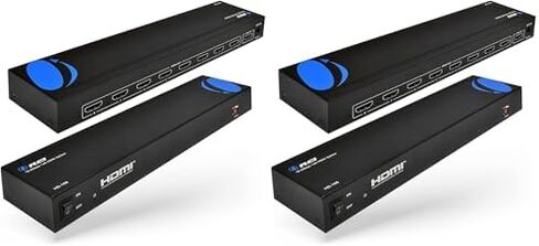اوري موزع HDMI 1×8 2.0 بـ8 منافذ مع اتش دي سي بي 2.2 الترا فل الترا ودقة 4K بتردد 60 هرتز وثلاثي الابعاد يدعم التحكم في اي دي اي دي - UHD-108 in Kuwait