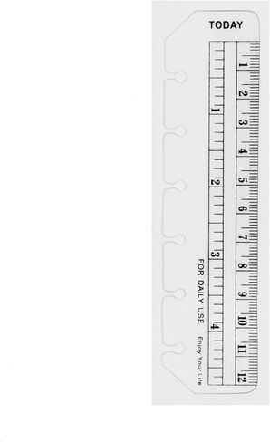 A6 A5 6 Holes Binder File Folder Organizer Slide-In Plastic Bookmark Dividers Ruler (Clear1, A6) in Kuwait