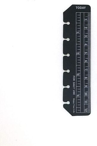 A6 A5 6 Holes Binder File Folder Organizer Slide-In Plastic Bookmark Dividers Ruler (Clear1, A6) in Kuwait