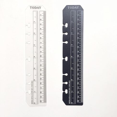 A6 A5 6 Holes Binder File Folder Organizer Slide-In Plastic Bookmark Dividers Ruler (Clear1, A6) in Kuwait