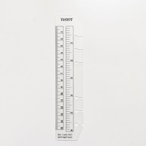 A6 A5 6 Holes Binder File Folder Organizer Slide-In Plastic Bookmark Dividers Ruler (Clear1, A6) in Kuwait