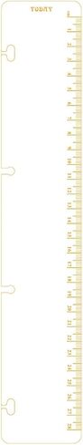 A6 A5 6 Holes Binder File Folder Organizer Slide-In Plastic Bookmark Dividers Ruler (Clear1, A6) in Kuwait