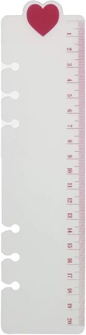 A6 A5 6 Holes Binder File Folder Organizer Slide-In Plastic Bookmark Dividers Ruler (Clear1, A6) in Kuwait