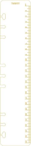 A6 A5 6 Holes Binder File Folder Organizer Slide-In Plastic Bookmark Dividers Ruler (Clear1, A6) in Kuwait