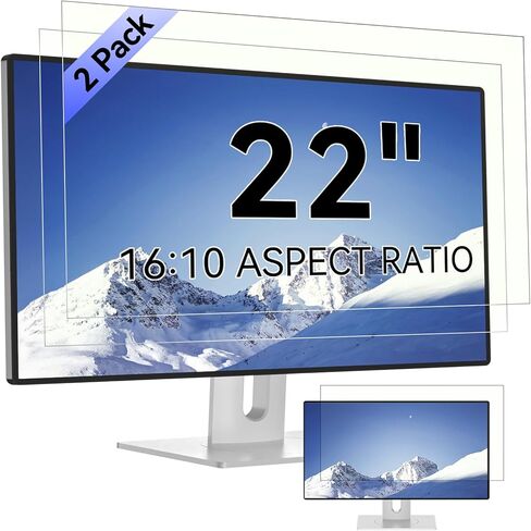 2-Pack 15.6 Inch Anti Blue Light Screen Protector, 15" Laptop Screen Protector Blue Light Blocking with 16:9 Resolution, Reduce Eye Strain Matte anti glare screen protector 15.6 inch in Kuwait