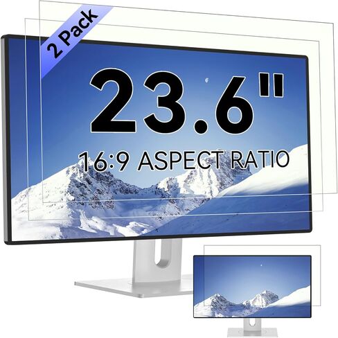2-Pack 15.6 Inch Anti Blue Light Screen Protector, 15" Laptop Screen Protector Blue Light Blocking with 16:9 Resolution, Reduce Eye Strain Matte anti glare screen protector 15.6 inch in Kuwait