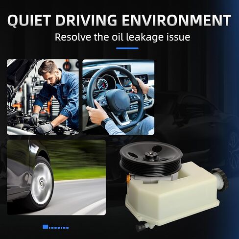 20-64610 Power Steering Pump with Pulley, Compatible With Jeep Liberty 2002-2006 For V6-3.7L Only, Replace # 96-64610 52088710AA 52088710AD 53013493AA 4892371AA 733-75141 in Kuwait