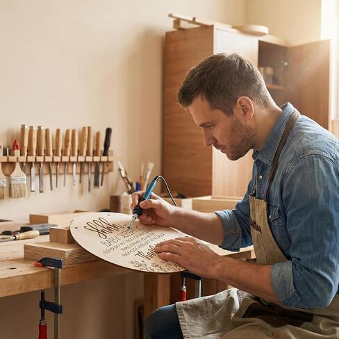 10 Pack Blank Unfinished Round Wood Signs for Crafts 2mm Basswood Sheets for Laser Cutting 12 Inch Wooden Door Hanger Sign DIY Painting Halloween Christmas Decoration in Kuwait