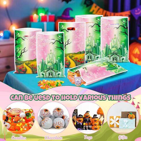 Fvhujuan Winter Party Party Favor Facs - 50pcs أكياس هدايا الثلج الأزرق ، وأكياس الأميرة Goody ، وأكياس القلعة ذات طابع القلعة للبنات عيد ميلاد استحمام الطفل in Kuwait