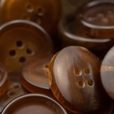 10 Pieces Large 28MM 1.1 Inch Natural Real Horn Buffalo Buttons for Men's Women Blazer, Peacoat, Coats, Jacket, Overcoat, Winter Coat, Uniform Genuine Natural Horn Buttons (Brown) in Kuwait