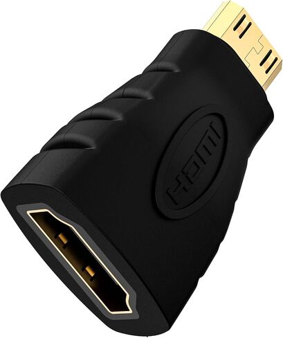 VCE Mini HDMI to HDMI Adapter, 4K HDMI Female to Mini HDMI Male Adapter, Gold Plated Connector Compatible with Raspberry Pi, Camera, Camcorder, DSLR, Tablet, Video Card in Kuwait
