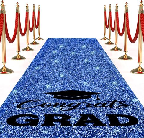 Sliner Graduation Carpet Runner for Party 2ft x15ft Graduation Prom Decorations Glitter Runway Rug for Prom Party Decor Aisle Runner for Learned Scholar Graduation Ceremony (Glitter Gold) in Saudi Arabia