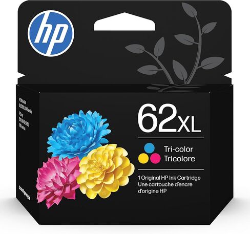 HP خرطوشة حبر سوداء 62 | تعمل مع سلسلة HP ENVY 5540، 5640، 5660، 7640، HP OfficeJet 5740، سلسلة 8040، HP OfficeJet Mobile 200، 250 Series | مؤهلة للحبر الفوري | C2P04AN in Kuwait