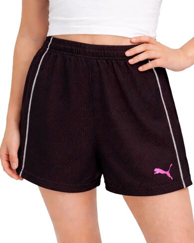 PUMA Girls' Active Shorts - Athletic Performance Double Mesh Running Shorts - Dolphin Gym Shorts for Girls (Sizes: 4-16) in Kuwait