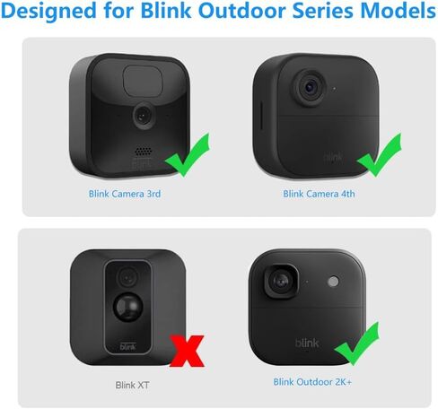 Blink Outdoor Vinyl Siding Mount with Waterproof Case, No-Hole Needed Mounting Bracket and Full Weather Proof Cover for All-New Blink Outdoor Security Camera System(3 Pack) in Kuwait