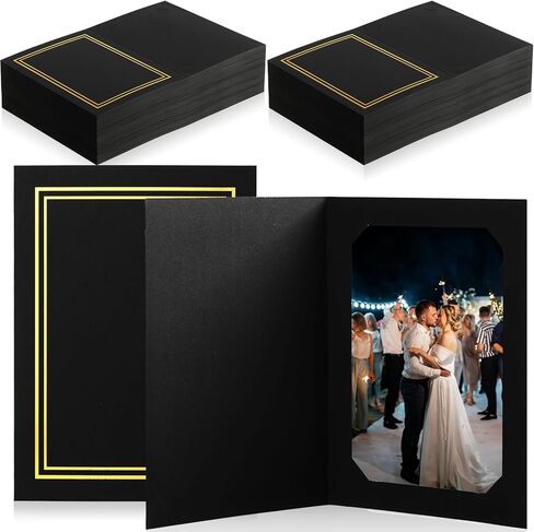 Fainne Photo Folders for 4x6 or 5x7 Pictures Photo Frame Note Cards Paper Greetings Cardboard Picture Frame Inserts Cards Picture Insert Notecard for Portraits(200 Pcs) in Saudi Arabia