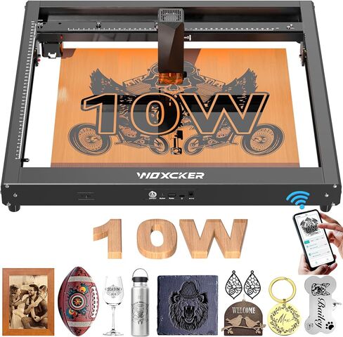Laser Engraver ، JL7 Laser Cutter 10W Machine Laser Pengliving مع مساعدة الهواء ، قاطع App المدعوم من التطبيق ، وسرعة عالية وسرعة 400 ملم ، والكتاب الكهربائي: 10000MW Class 1 Laser in Kuwait
