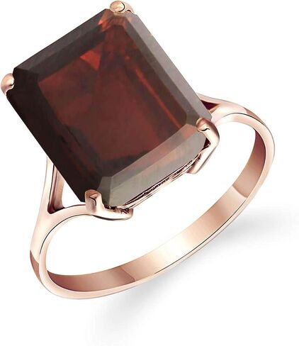 Galaxy Gold GG 14k Yellow Gold Ring with Natural Octagon-shaped Garnet in Saudi Arabia