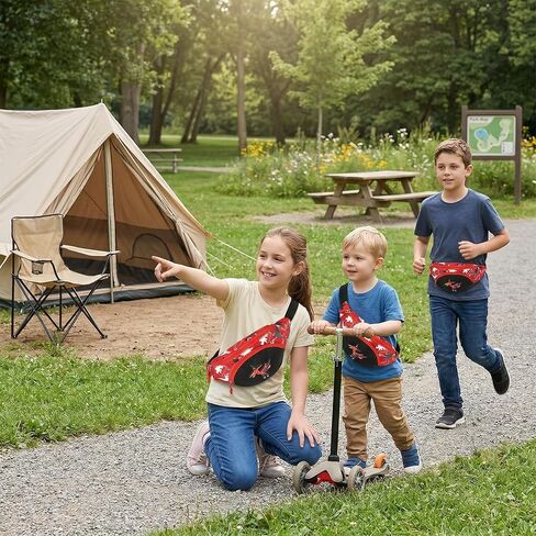 VALICLUD Toddler Fanny Pack Dinosaur Waist Pack Fanny Pack Boys Girls Kids Belt Bags Belt Bum Bag for Party Leisure in Kuwait