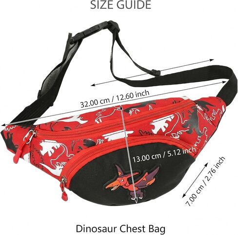 VALICLUD Toddler Fanny Pack Dinosaur Waist Pack Fanny Pack Boys Girls Kids Belt Bags Belt Bum Bag for Party Leisure in Kuwait