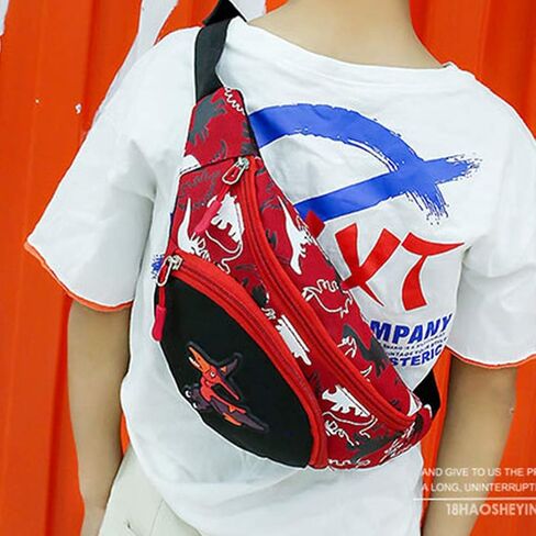VALICLUD Toddler Fanny Pack Dinosaur Waist Pack Fanny Pack Boys Girls Kids Belt Bags Belt Bum Bag for Party Leisure in Kuwait